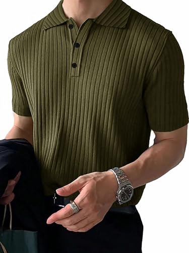 Image of Noble Monk Relax Fit |Textured| Lycra | Polo Neck T-Shirt