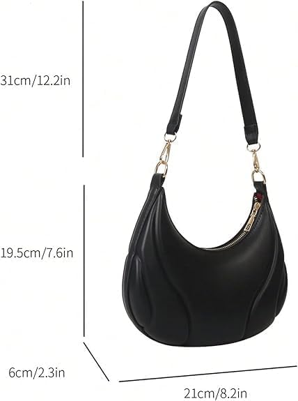 Bolso Tote para mujer con correa de cadena y cierre miniatura 5