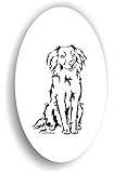 amberdog Markiesje Aufkleber seltener Hundesticker fürs Auto, Wohnmobil, Laptop & mehr | Made in Germany | Markiesje Silhouette