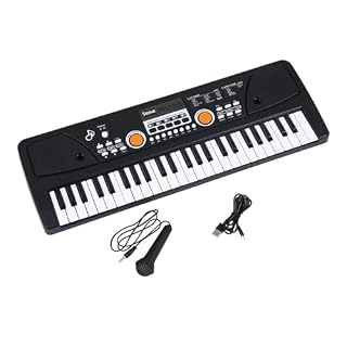 Électronique clavier Piano Piano Électrique À Orgue Électronique USB, 49 Touches, Avec Microphone, Musique Numérique Noire, Instrument De Clavier Électronique - Les Beatles, Paul McCartney, John Lennon, RIngo Starr, George Harrison