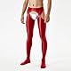 GENEMEN Glänzende Herren Strumpfhosen Crotchless Tights Pants Sissy Unterwäsche Crotchless Sheer Leggings (Rot, XL)