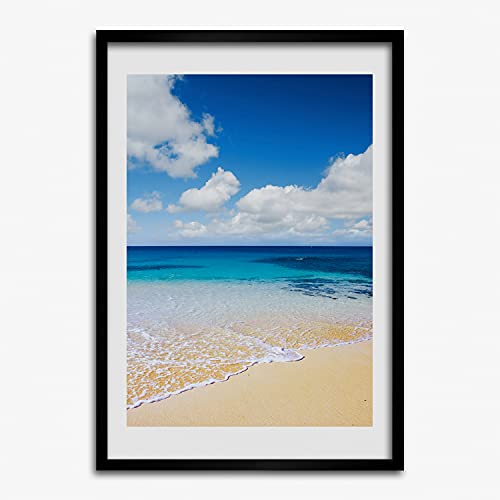 Plage Tropicale Cadre Photo 50x70 cm Tulup pour Illuminer un Mur Sombre