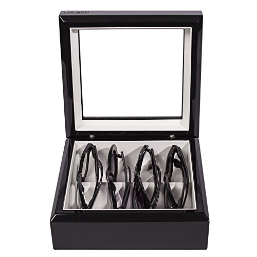 Image of OYOBox Mini Luxury Eyewear Organizer, Wood Display Box for Glasses + Sunglasses