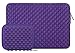 MOSISO Laptop Sleeve Bag Compatible with 13-13.3 inch MacBook Pro, MacBook Air, Notebook with Small Case, Shock Resistant Diamond Foam Water Repellent Neoprene Protective Carrying Cover, Purple