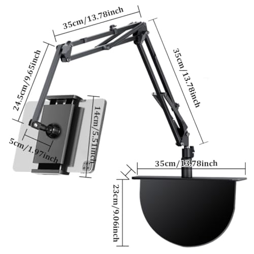 Support de tablette universel ajustable pour lit et vidéo de bureau - 4