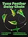 BLUEWING Tuna Feather Daisy Chain Fishing Teaser Lure with 4in Feathered Trolling Squids and Stainless Steel Hook Big Game for Tuna Mahi Wahoo Marlin, Yellow/Green