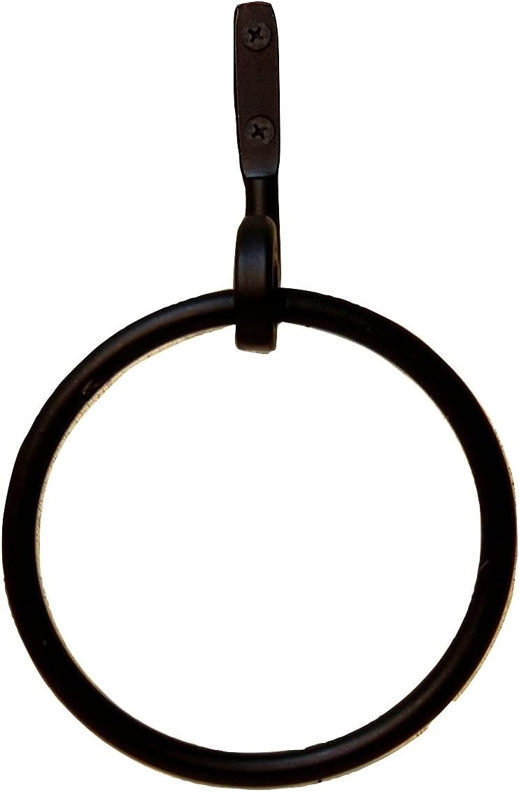 Iron Towel Ring - Solid Kitchen & Bath Holder Amish Blacksmith Hand Wrought in Lancaster Pennsylvania USA