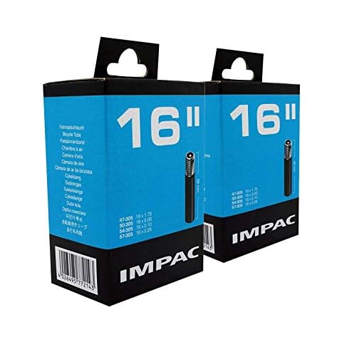 Impac 2 Pack 16" Cycle Tubes with Schrader Valve Cover