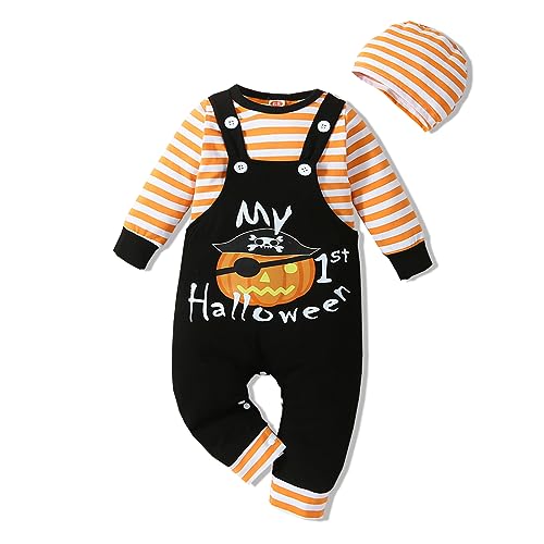 VINUOKER 3pcs Baby Boy Halloween Thanksgiving Day Christmas Outfits Set
