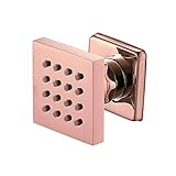 ◆ Acabado en oro rosa: este chorro de cuerpo de spray se ha mejorado con un mejor rendimiento y durabilidad. Estos accesorios de ba?o de latón están tratados con un hermoso acabado en oro rosa que resiste los ara?azos, la corrosión y el deslustre. La superficie del chorro del cuerpo del aerosol se ve elegante, moderna y de moda