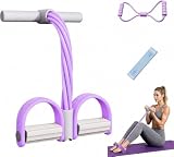 Bauchtrainer für Zuhause, Sit-Up Trainingsgerät mit 6 elastischen Zugseilen