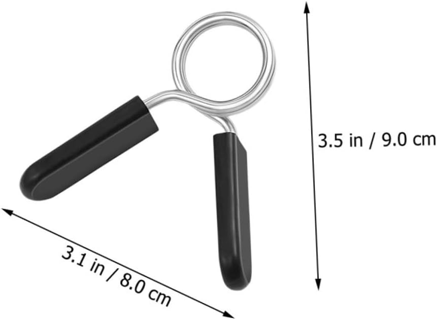 4Pcs Dumbbell Spring Clips Durable Barbell Collars for Secure Weight Lifting Non Bar Clips for Gym Equipment for Standard Lifts and Workouts