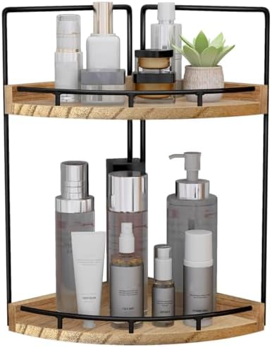 Dorhors 2-Tier Bathroom Counter Organizer,Vanity Counter Corner S...