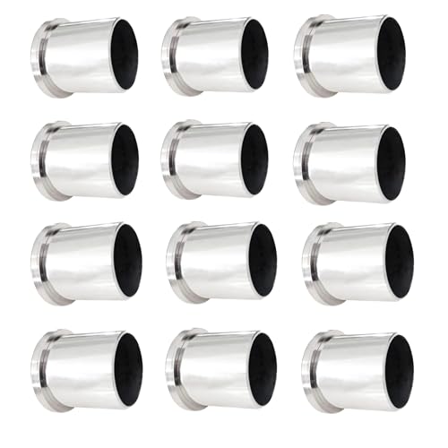Image of 1 Inch Stainless Steel Wall to Wall Conceal Bracket Curtain Pipe Holder Parda Bracket Wardrobe Rod Bracket Rod Support Bracket Heavy Duty Rust Proof (Pack of 12)