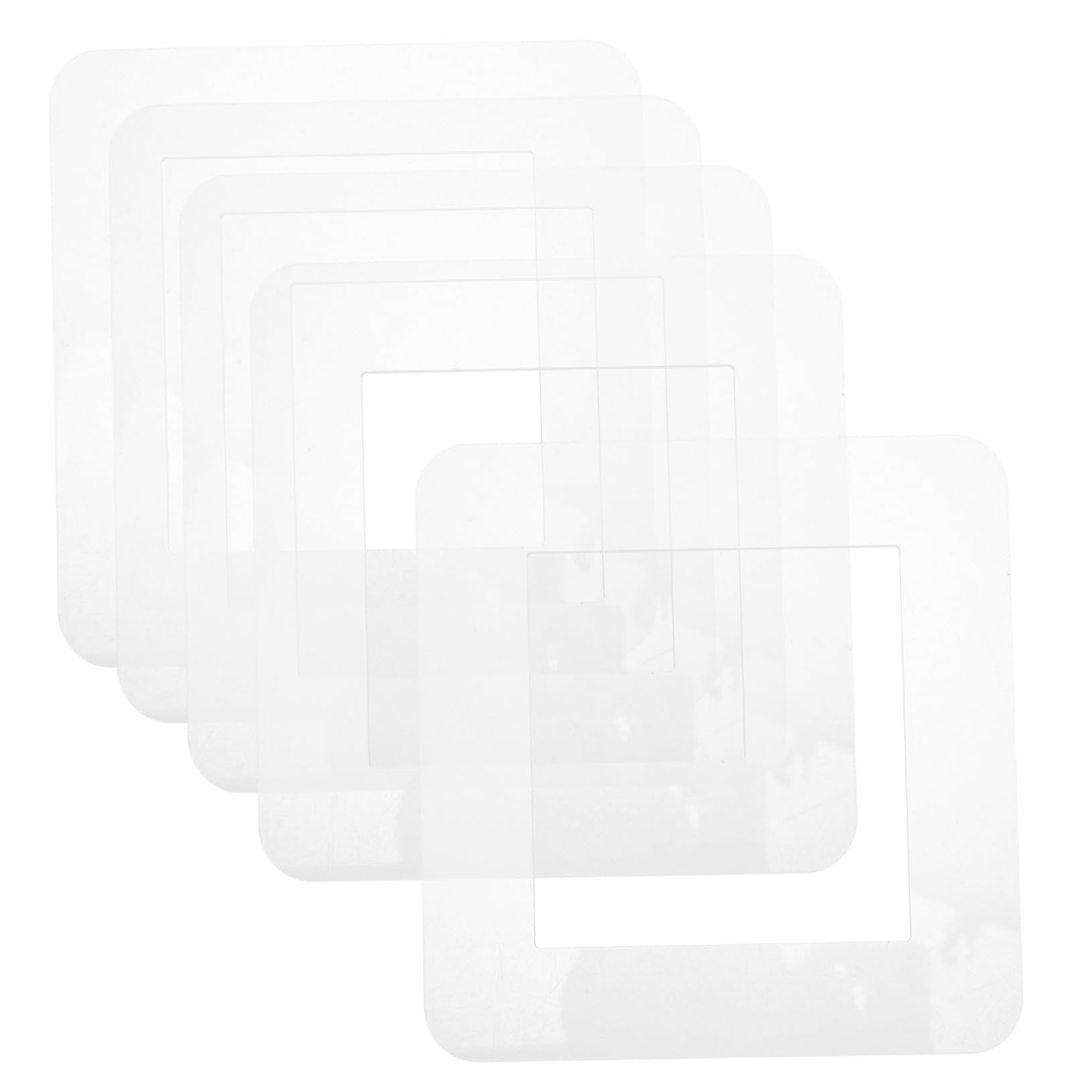Protector adhesivo transparente lavable y marco sin tornillos para interruptores limpios