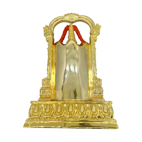Image of Gold Plated Tirupati Balaji Idol | Vastu-Approved Lord Venkateshwara Murti for Home, Office, Pooja & Gifting | Symbol of Prosperity, Wealth, Peace & Success | Size: 13 x 6 x 20 cm
