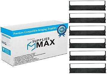 Compatible Replacement for Citizen 120D/180D/200GX/GSX-190/MPS-1200/1250 Black Printer Ribbons 6/PK AH37945-0