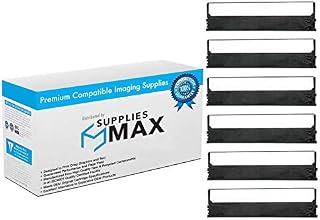 Compatible Replacement for Citizen 120/180D/200/GSX-190/MPS-1200 Black Printer Ribbons (6/PK) (Y0818-010A)