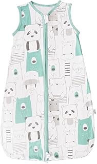WWW Baby Sleeping Bag,Soft and Breathable Newborn Swaddles,Two Zipper Design,Easy to Put on and Take off Baby Blankets,Panda,M