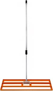 ghjdm Gazon nivellering hark, grondgazon leveler gereedschap, met 43 handvat, nivelleren gazon/zand/bodem voor tuin golf, voor bodem vuil zand top dressing