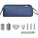 KarSyon Shark Flex Style Case for Airwrap Hair Dryer Brush Revlon Hair Tools Travel Bag Carrying Case Flat Curling Iron Organizer (Navy Blue)