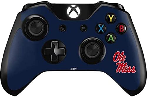 Skinit Decal Gaming Skin Compatible with Xbox One Controller - Officially Licensed College Rebels Ole Miss Design