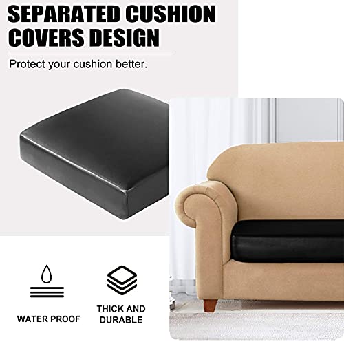 Nc Home Pu Leather Couch Sofa Cushion Slipcover Water-Proof Rv Seat Covers Furniture Protector Slip Cover For Settee Seater Replacement, Pet #TOP4