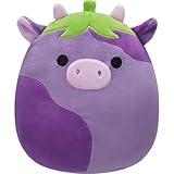 Squishmallows Original 8in Frederick The Eggplant Cow – Official Jazwares Plush (Little)