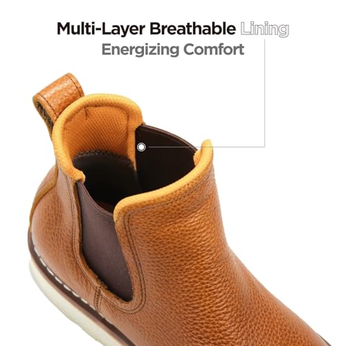 Image of SUREWAY 6 inch Mens Slip On Chlesea Work Boots for Men-Soft Toe,GoodyearWelt,Extremely Comfortable Durable Proved,Superior Oil /Slip Resistant,Thicker Leather,EH Safety Industrial Construction Boots