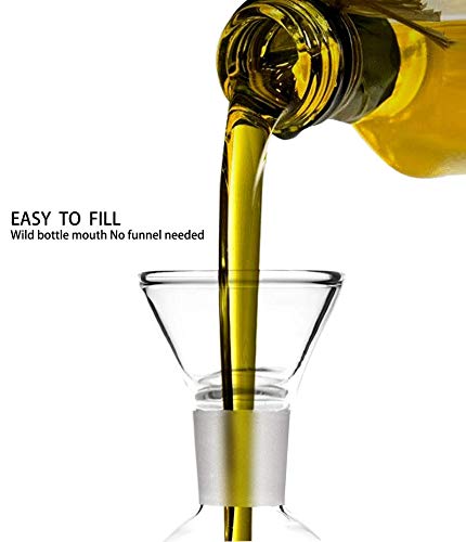 Haizeen 18 Oz / 500 Ml Olive Oil & Vinegar Dispenser With Non Drip Spout - Oil Pourer Dispensing Bottles Soap Dispenser For Kitchen Bbq And Bathroom. #TOP3