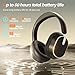 MMWOWARTS Hybrid Active Noise Cancelling Bluetooth Headphones, Over Ear Wireless Headphones with 60H Playtime, Hi-Res Audio, Deep Bass, Memory Foam Ear Cups for Home Office Travel