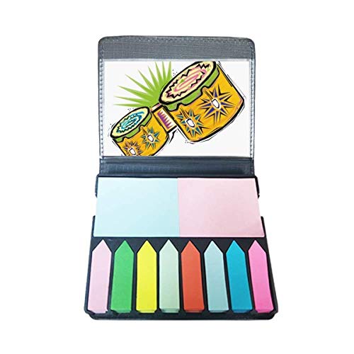 Note couleur marqueur page motif mexicain avec adhésif doux pour indexation propre