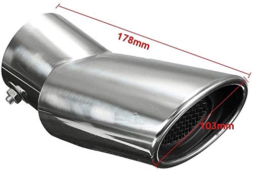 Suv Silver Exhaust Muffler Tail Pipe Tip Tailpipe For Honda Crv Cr-V 2017 Ex-L Sport Hyundai Ix35 #TOP1