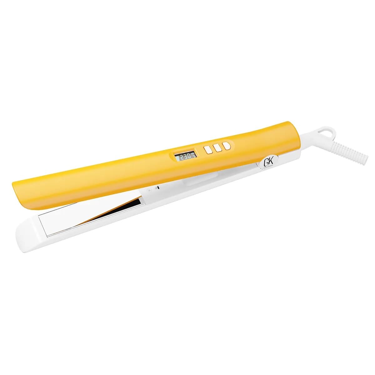 GKhair Global Keratin D700 flache Eisen-Titanplatten mit Nass- und Trocken-Styling-Funktion, automatische Abschaltung, 360 Grad drehbare Schnur, Haar für lockiges