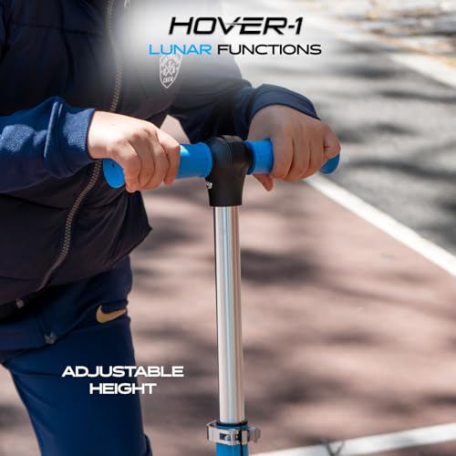 Hover-1 Lunar Kids Folding Kick Scooter with Color-Changing LED Light Up Wheels, Foot Brake, Adjustable Height Handle, and Light Weight Design - Thumbnail 6