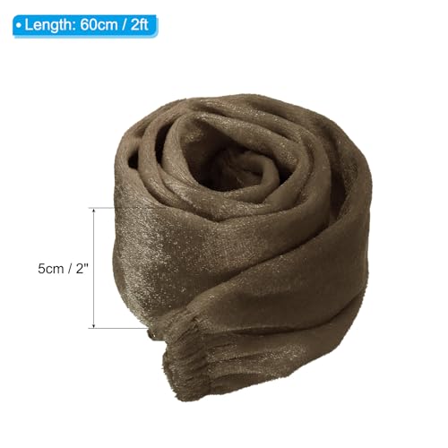 Image of PATIKIL 2ft Lamp Chain Cover, Chain Protective Sleeve Washable with Zipper for Chandelier Lighting Wires Swing Light Fixture, Light Brown