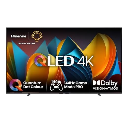 Smart Tv TV Hisense 100" QLED 4K 144Hz 100E7NQ, Smart TV VIDAA U8, Dolby Vision IQ, HDR 10+ Adaptive, 144hz Game Mode PRO, Dolby Atmos 2.1 con Subwoofer, Alexa Built-in, VIDAA Voice, Tuner DVB-T2/S2, lativù 4K
