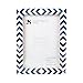 Handicrafts Home Blue White Chevron Picture Frames - Mosaic Moroccan Pattern Bone Inlay Handmade - Premium Quality Pine MDF Wood Back with 2mm Ultra Transparent Acrylic Plexiglass - Hang or Sit 5x7