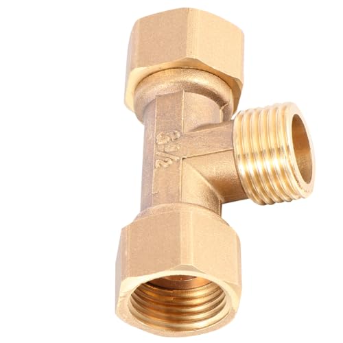 GALPADA Conector de Cobre Pulg Unión Resistente para Calentadores y Fontanería Macho y Hembra Accesorio Duradero para Agua Doméstica Baños y Cocinas