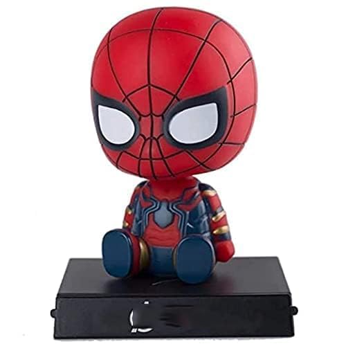 FowWelt Super Hero Action Figure Limited Edition Bobblehead with Mobile Holder for Car Dashboard, Office Desk & Study Table (New Spider Men)-image-14