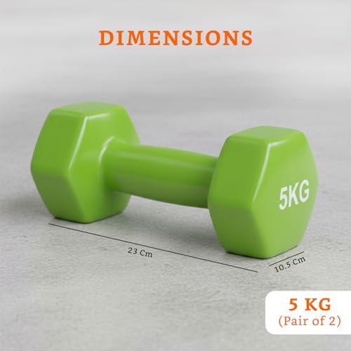 Image of Amazon Brand - Solimo Vinyl Dumbbell