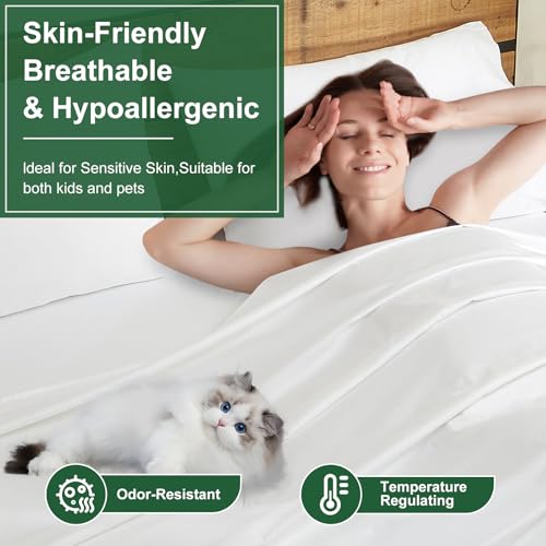 Ivellow Egyptian Cotton Sheets White thumbnail 7