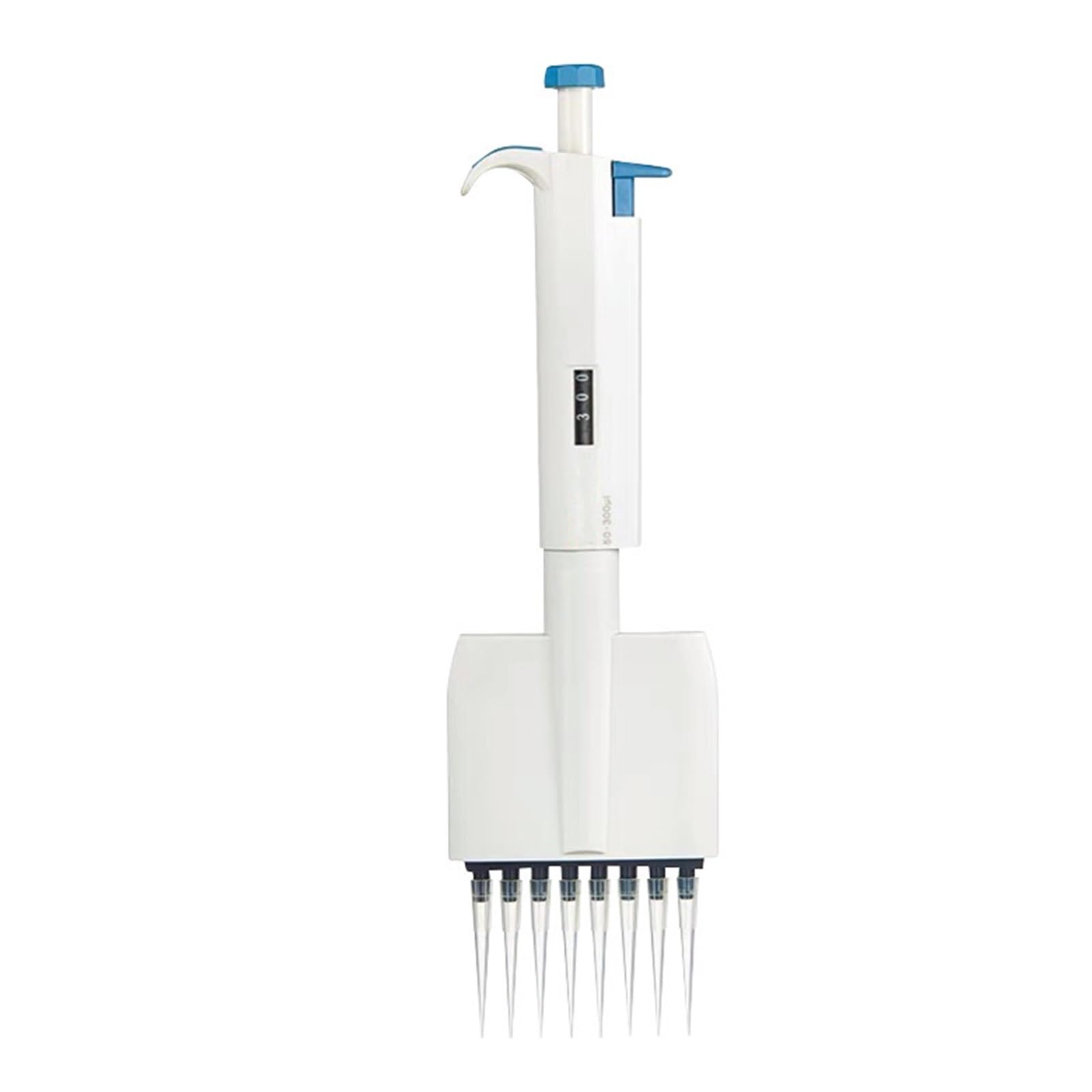 Pipeta Pipeta De Plástico Ajustable Con Micropipeta 8 Canales Completamente Estéril para laboratorio(50-300ul)