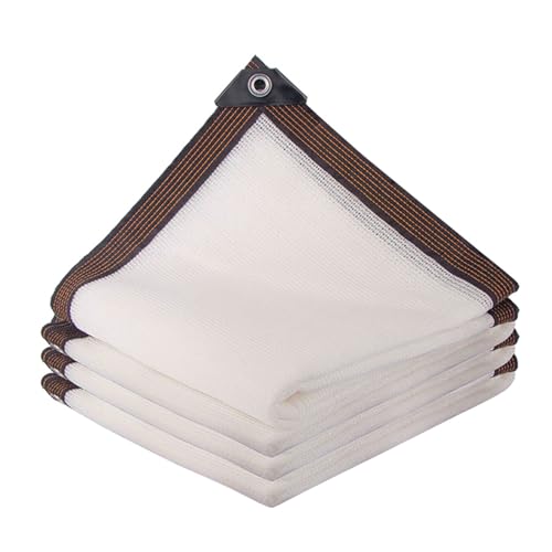 Genérico Red De Sombra 50% Tasa De Sombreado Vela De Sombra Blanco Paño De Sombra con Ojales 1x2m 2x3.0m 3x4m 4x5m 5x6m 6x7m 7x8m 8x9m 9x10m Malla Sombreo para Flores Plantas Invernadero Patio(4x6m)