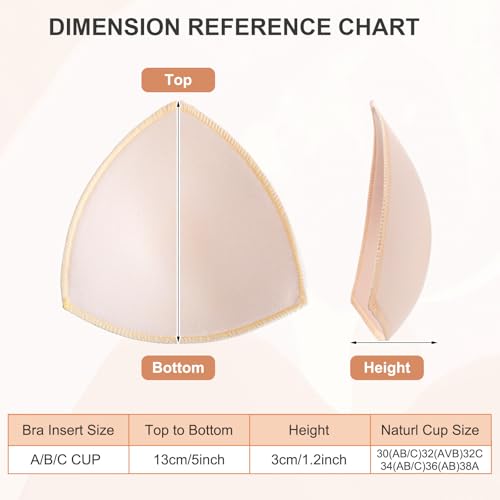 Yolev 12 Pairs Bra Inserts Pads Triangle Removable Sports Bra Pads Inserts Sewn Edges Bras Cups Insert Replacement Breast Enhancers2