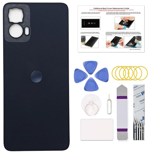 Coque arrière Moto G Power 5G 2024 bleu nuit avec adhésif XT2415