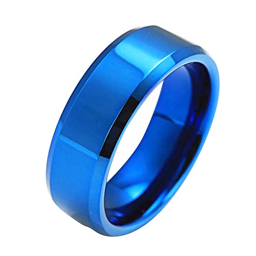 Oce180anYLVUK Valentinstag, Geburtstag, Hochzeitstag, 1-teiliger Ring Unisex-Edelstahlspiegel Leichter Fingerring Cover