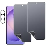 YIEDBCX 2 Pack for Samsung Galaxy S26 Ultra Matte Privacy Screen Protector Anti spy Anti Glare Soft Film+1 PCS Camera Lens Protector 6.9 inch