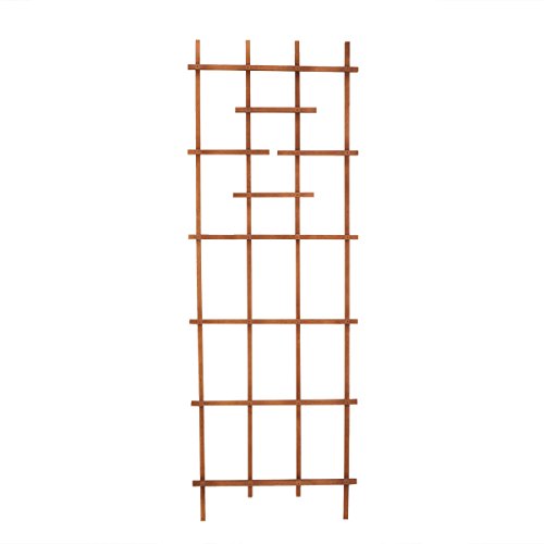 Panacea 82426 72" Brown Wood Ladder Trellis #TOP23