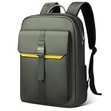Confort Ergonomique : Bretelles rembourrées réglables et panneau dorsal respirant offrent un confort ergonomique pendant les longs trajets, en faisant un sac à dos de travail avec bretelles rembourrées, sac à dos ergonomique pour ordinateur portable et sac à dos léger pour homme